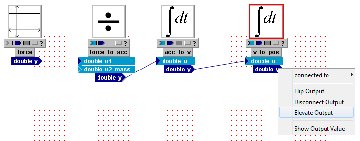 Right-click on an output and select "Elevate Output"