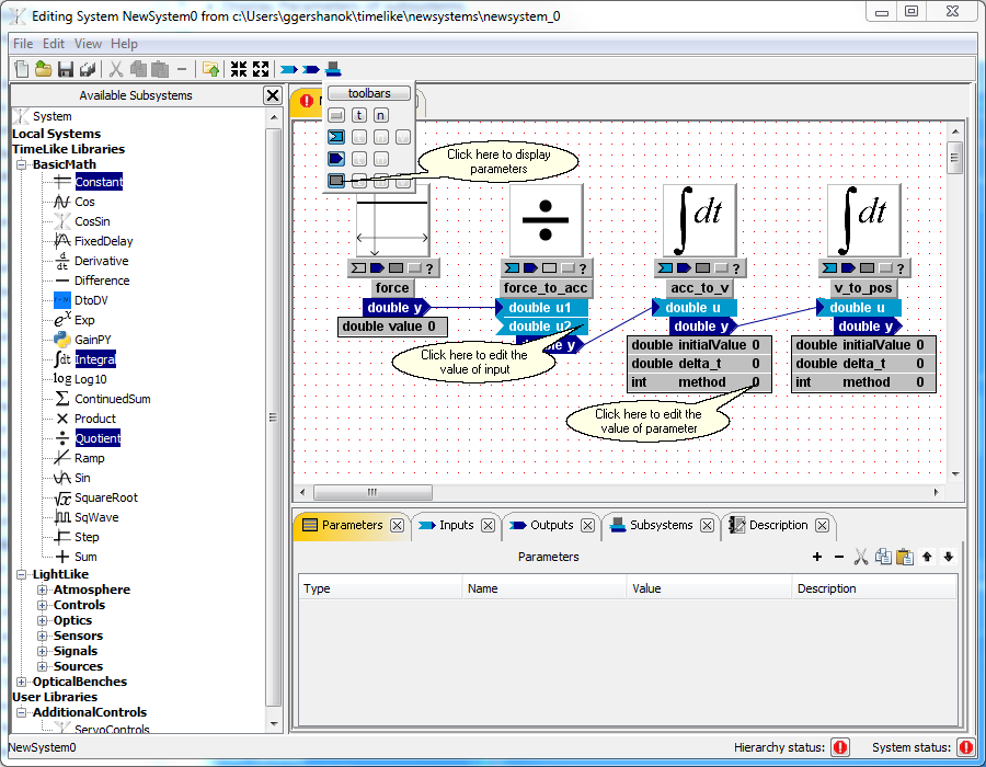 SystemEditor_SetParametersInputsValues